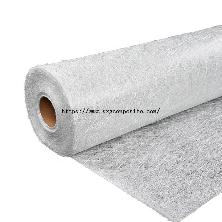 Reinforced Fiberglass Mat E-Glass Fiberglass Chopped Strand Mat Roll 100 225 300 450 Fiberglass Mat